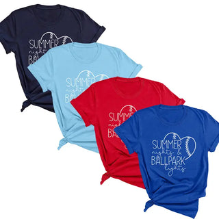 Ballpark Lights Baseball T-Shirt #HPTS-BLKLG-BPAR23