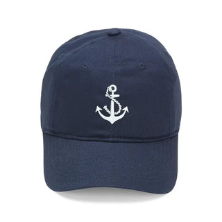 Anchor Embroidered Cap #M190VL-BLU-WTANCH