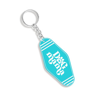 Dog Mama Keychain #ACK-DMA-TEALWHT