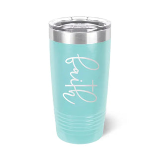 Faith Tumbler Teal 20oz Insulated Christian Cup Religious Gift for Her #TWB20-FAITH-TEAL - Insulated Mug/Tumbler