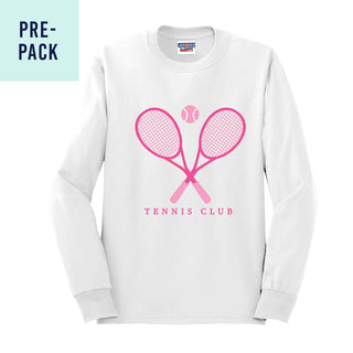 Tennis Club White Long Sleeve 9 pc Set #PACK-LSWHT-TENNIS23