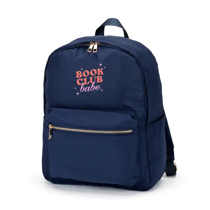 Book Club Babe Charlie Backpack Reader School Travel Water Resistant B – Viv@Lou® by Vivid Impressions