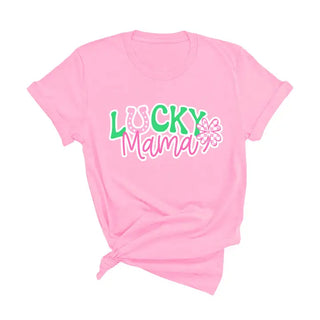 Lucky Mama (Mommy & Mini) T-Shirt #HPTS-HKGRNSM-LMAMA25