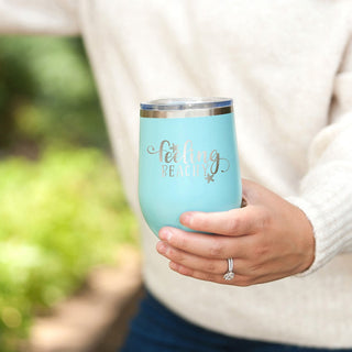 Feeling Beachy Teal Tumbler