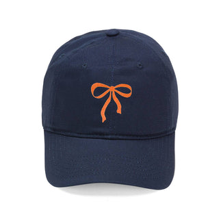 Orange Bow Navy Cap #M190VL-NAVY-BOWORG