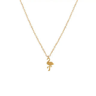 Flamingo Keepsake Necklace Card #VLJC-1525GD-FLAM - Keepsake Coin/Token