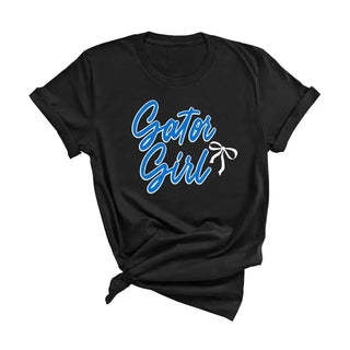 Florida Gator Girl T Shirt Cute College Football Fan Graphic Tee #HPTS-GGIRL - Black / Large - T-Shirt (Graphic)