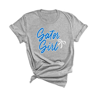 Florida Gator Girl T Shirt Cute College Football Fan Graphic Tee #HPTS-GGIRL - Light Grey / Large - T-Shirt (Graphic)