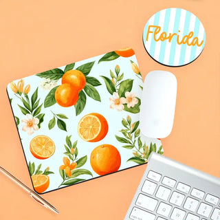 Florida Oranges Desk Set #SDESK-NORG-FL - Mousepad/Trackpad