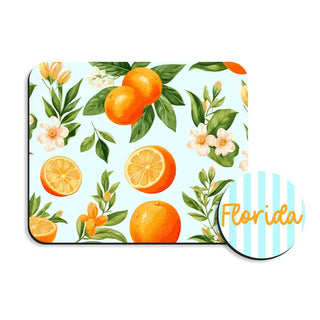 Florida Oranges Desk Set #SDESK-NORG-FL - Mousepad/Trackpad