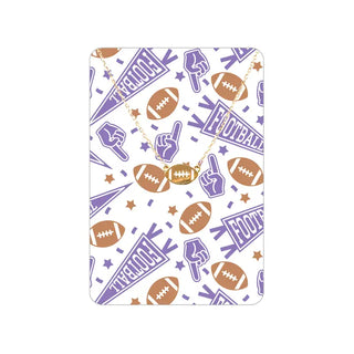 Football Fan Keepsake Card #VLJC-358GD-GARFBF - Lilac - Pendant/Charm Necklace