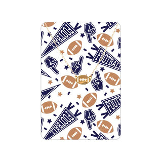 Football Fan Keepsake Card #VLJC-358GD-GARFBF - Navy - Pendant/Charm Necklace