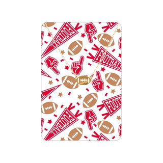 Football Fan Keepsake Card #VLJC-358GD-GARFBF - Red - Pendant/Charm Necklace
