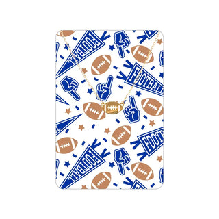 Football Fan Keepsake Card #VLJC-358GD-GARFBF - Royal Blue - Pendant/Charm Necklace