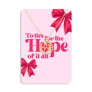 For the Hope of it All Keepsake Card #VLJC-646GD-ALL - Pendant/Charm Necklace
