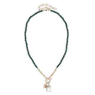 Forest Lisa Necklace #VLJ6486-GRN - Pendant/Charm Necklace