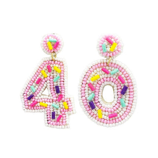 Forty & Fabulous Earrings #VLJE6090-40 - Dangle Earrings
