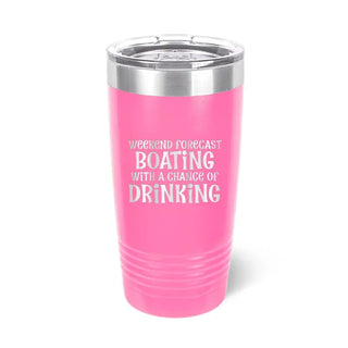 Funny Boating Tumbler 20oz Insulated Boat Cup Lake Lover Gift #TWB20-BODRIN-PK - Insulated Mug/Tumbler
