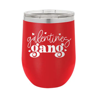 Galentines Gang Tumbler 12oz Insulated Cup Best Friend Gift #TWB12-GAL-RED - Insulated Mug/Tumbler