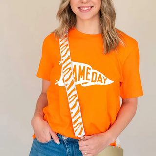 Game Day Pennant T Shirt Football Fan Spirit Graphic Tee #HPTS-GDPEN - Screen Printed T-Shirt - Women’s