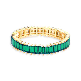 Gatsby Bracelet #VLJB2604 - Green - Tennis Bracelet