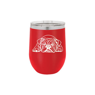 Georgia Bulldogs Tumbler Red 12oz Insulated Game Day Football Cup #TWB12-BULLDOG-RED - Insulated Mug/Tumbler