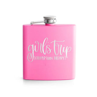 Girls Trip Pink 6 oz Insulated Flask Best Friend Vacation Gift #TWBF6-GIRL-PK - Flask