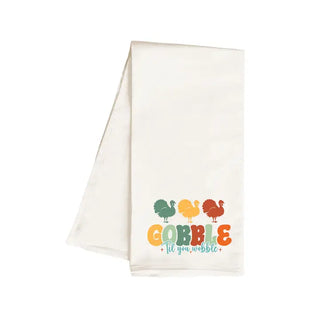 Gobble ’til You Wobble Hand Towel #HPHT-HTGOBWOB - Tea Towel