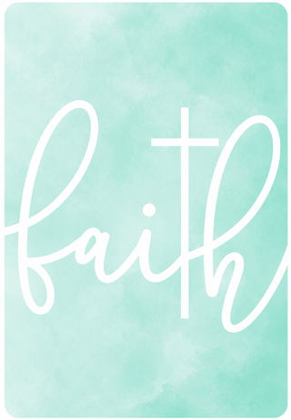 Gold Faith Magnetic Keepsake Card #HPM-FAITH