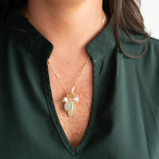 Gold Leah Necklace #VLJ2439-GD - Pendant/Charm Necklace