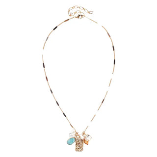 Gold Leah Necklace #VLJ2439-GD - Pendant/Charm Necklace