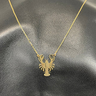 Gold Lobster Necklace #EN0561G-LOBSTER
