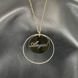 Gold Olivia Necklace #L903GD-ROUNDG