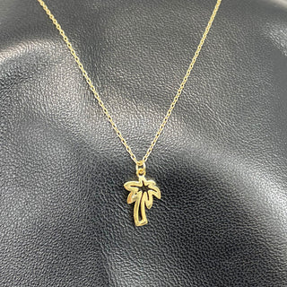 Gold Palm Tree Necklace #EN303G-TREE - Pendant/Charm Necklace