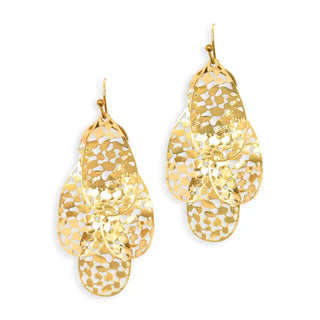 Gold Tegan Earrings #VLJE1013-GD - Dangle Earrings