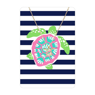 Gold Turtle  Necklace Card