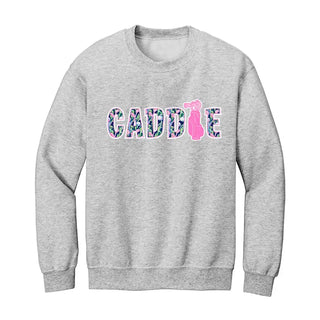 Golf Caddie Sweatshirt Funny Golf Lover Cozy Course Pullover #HPSW-CADDIE - Ash Grey / Small - Graphic Sweatshirt