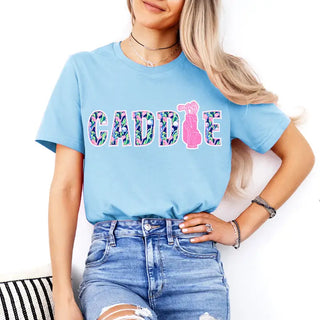 Golf Caddie T Shirt Funny Golfer Golf Course Graphic Tee #HPTS-CADDIE - Screen Printed T-Shirt - Women’s