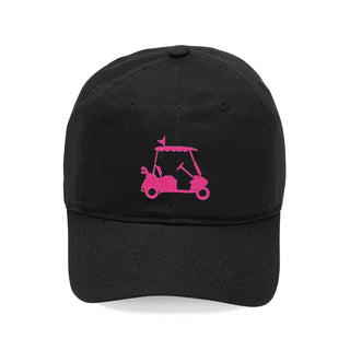 Golf Cart Embroidered Hat Golf Baseball Cap Gift for Men Women #M190VL-GCART - Black - Baseball Cap - Women’s