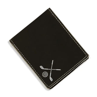 Golf Club Bifold Wallet #LMW1-BLK-CLUB - Black - Wallet - Men’s