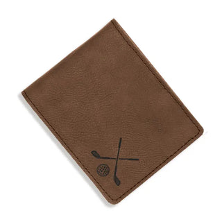 Golf Club Bifold Wallet #LMW1-BLK-CLUB - Brown - Wallet - Men’s