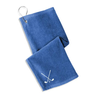 Golf Clubs Golf Towel #M421-GOLFC - Royal Blue - Sports Towel