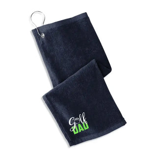 Golf Dad Golf Towel #M421-GOLFDAD - Navy - Sports Towel