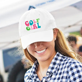 Golf Girl Embroidered Hat Women’s Golf Baseball Cap Gift for Her #M190VL-GOLFG24 - Baseball Cap - Women’s