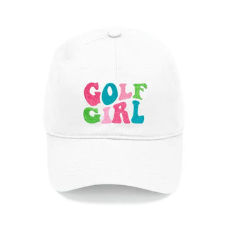 Golf Girl Embroidered Hat Women’s Golf Baseball Cap Gift for Her #M190VL-GOLFG24 - White - Baseball Cap - Women’s