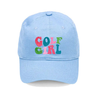 Golf Girl Embroidered Hat Women’s Golf Baseball Cap Gift for Her #M190VL-GOLFG24 - Light Blue - Baseball Cap - Women’s