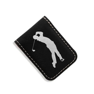 Golfer Money Clip #LMMC661-LTBRN-GOLFER - Black - Money Clip - Unisex
