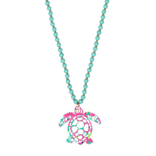 Grace Turtle Mint Jennifer Necklace