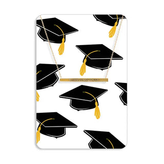 Grad Cap Keepsake Card #VLJC-1347GD-GRADCAP - Pendant/Charm Necklace
