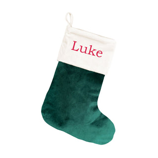Green Velvet Stocking #M903VL-GRN - Holiday Stocking